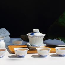 8頭玲珑功夫茶具(jù)手繪海...