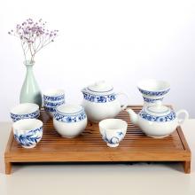 13頭手繪青花(huā)茶具(jù)--...